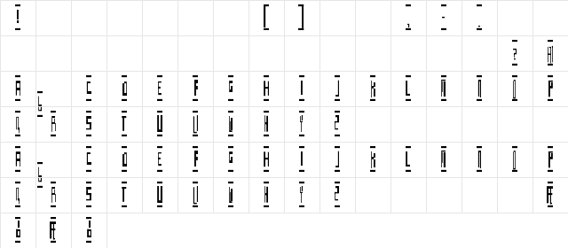 Pitbull Unicode  glyph index