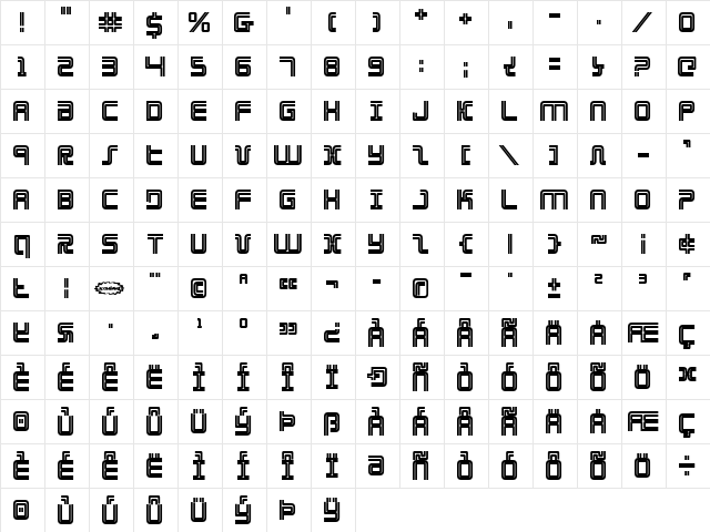 Election Day Bold Bold  glyph index