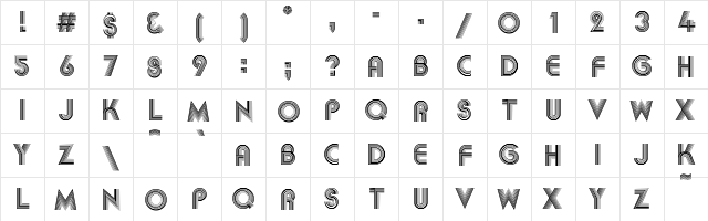 Akka Regular  glyph index