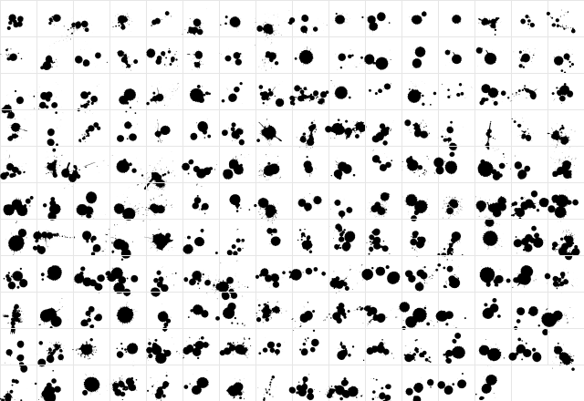 WC Rhesus B Bta Italic  glyph index