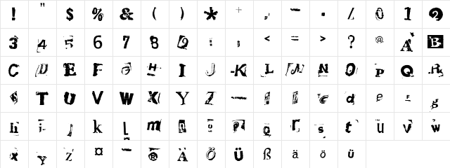 HotPlate LT Std 9 Regular  glyph index