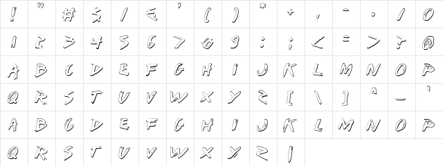 I Want My TTR! (Shadow) Shadow  glyph index