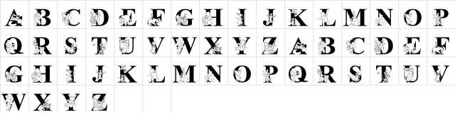 LMS Lets Pretend with Friends Regular  glyph index