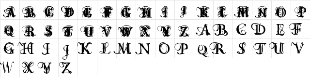 omnipotence Black  glyph index