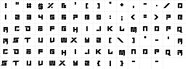 Lucid Streams Laminar Regular  glyph index