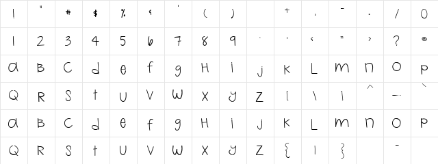 2Peas Journal Regular  glyph index