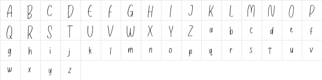 Sagittaria FREE Regular  glyph index