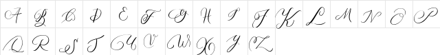 MONOGRAM J Regular  glyph index