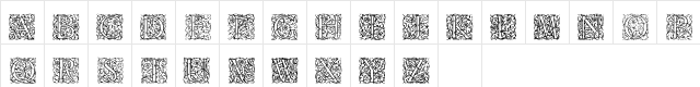 Burton Normal  glyph index