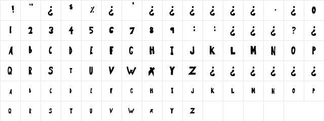 Argument Regular  glyph index
