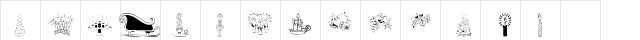 KR Christmas Jewels 2005 4 Regular  glyph index