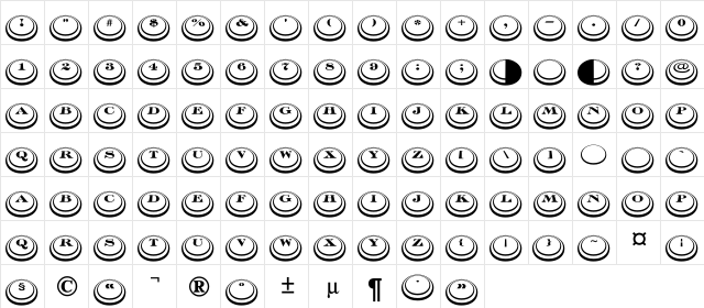 a_DiscoSerifDblDn3D Regular  glyph index