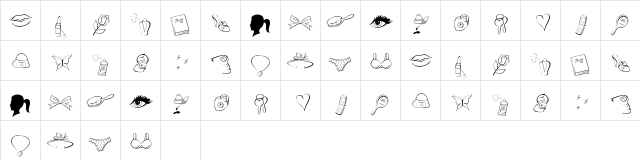 Princess Regular  glyph index