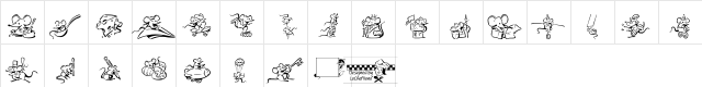 LCR Meeses Regular  glyph index