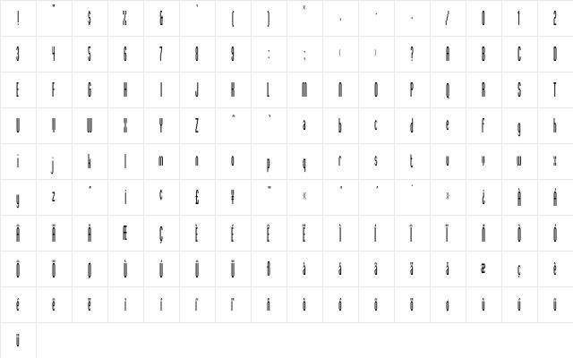 Digitek .. Plain  glyph index