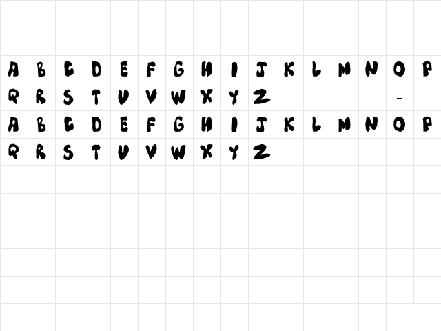 Mump Regular  glyph index