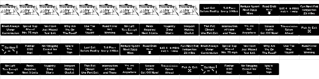 New Regular  glyph index