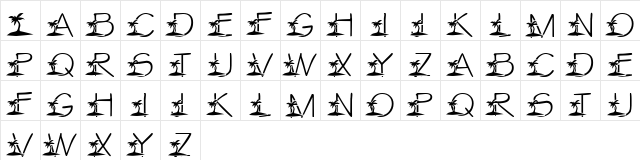 LMS Tropical Island Dream Regular  glyph index