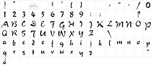 Juliet Regular  glyph index