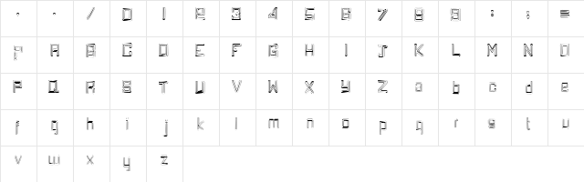 Inline Regular  glyph index