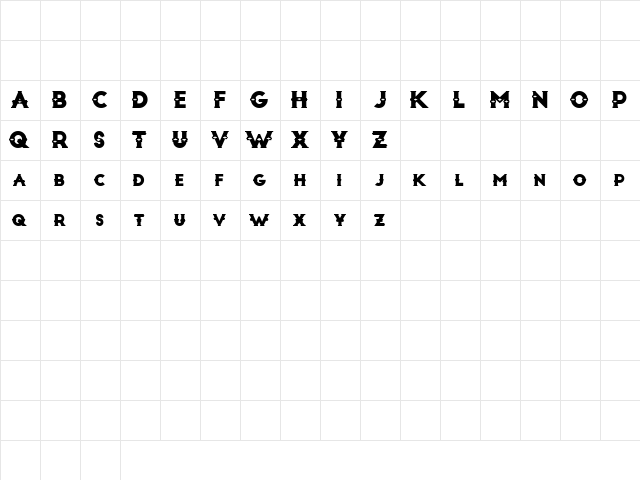 Artesania Display Regular  glyph index