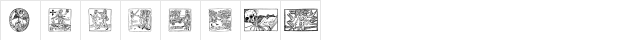 Woodcut2 Regular  glyph index