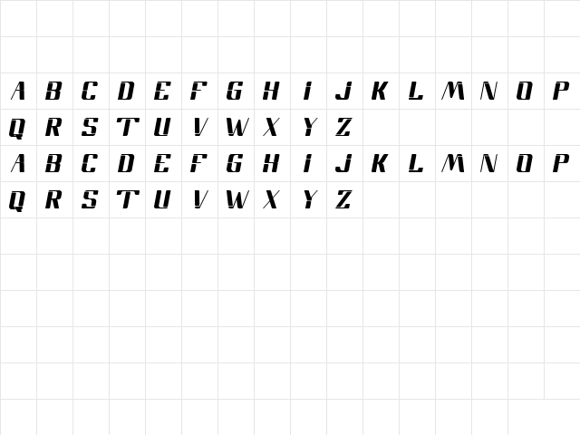 shift Pro Regular  glyph index