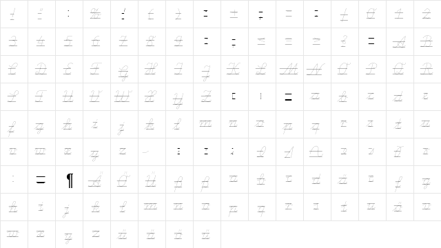 LA El 2   glyph index