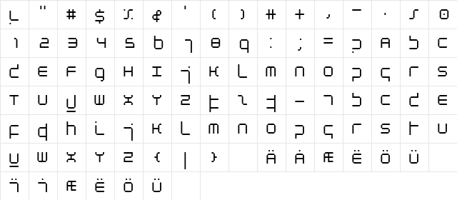 Atmosphere Light  glyph index