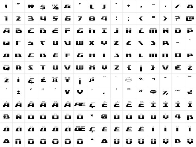 Global Dynamics Halftone Regular  glyph index