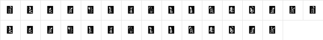 Baby Alien Regular  glyph index