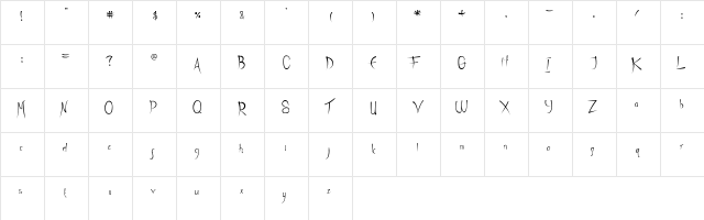 Heath Notted Regular  glyph index