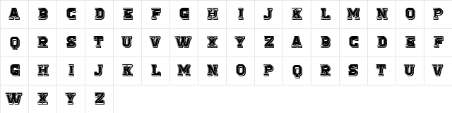 Chains Regular  glyph index