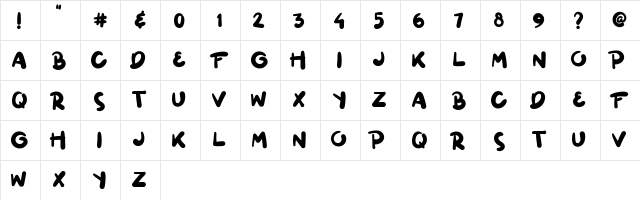 Ginuks Regular  glyph index