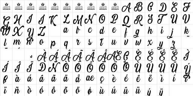 Moving Pictures Personal Use Regular  glyph index