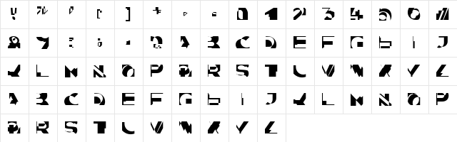 State Medium  glyph index