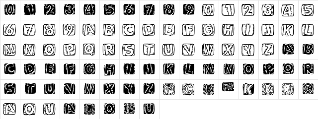 LinoCapsA Regular  glyph index