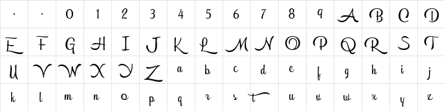 Hemisphers Regular  glyph index