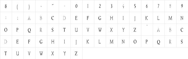 KellnearHC Regular  glyph index