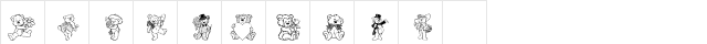 Destinys Teddbear Dings Two Regular  glyph index