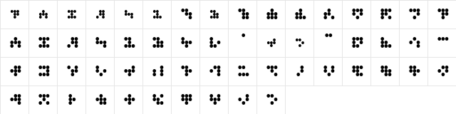 CIRCULAR9 KANA J  glyph index