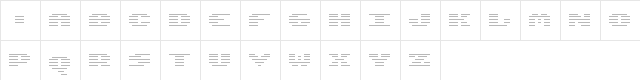 N.E. HTML Regular  glyph index