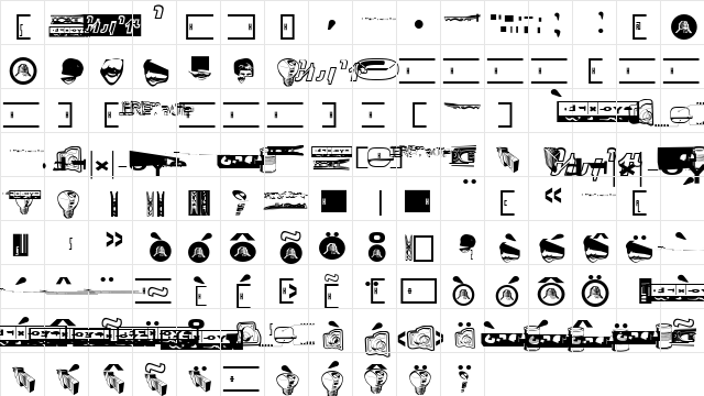 Mode Medium  glyph index