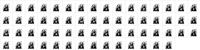 pf_swann1 Regular  glyph index