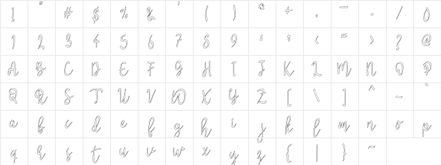 Syukury Regular  glyph index