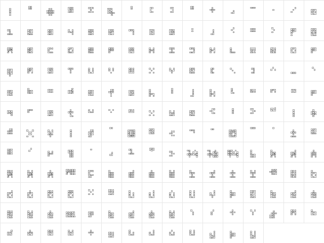 PipeSquare Rounded Regular  glyph index