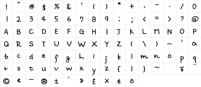 m script Two DemiBold  glyph index
