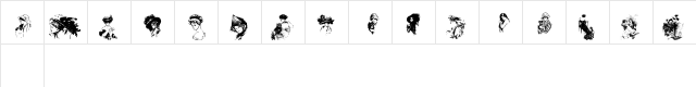 Fisher's Women Regular  glyph index