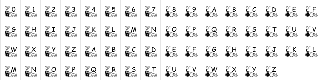 pf_holloween2 Regular  glyph index