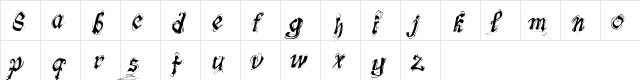 font-lab's Symphony Regular  glyph index